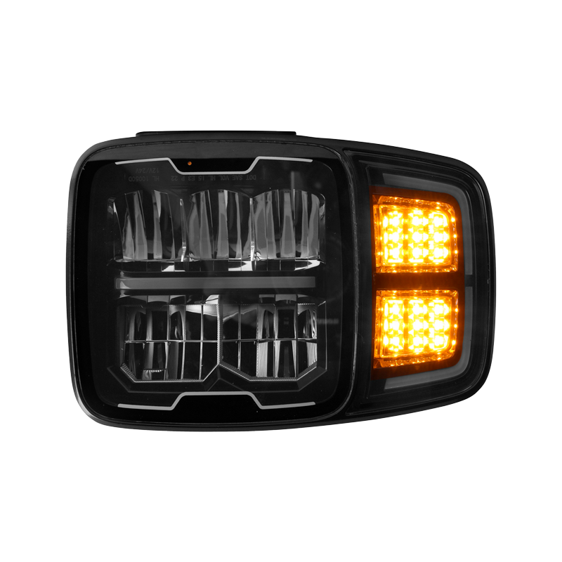 LED Headlight with Heated Lens